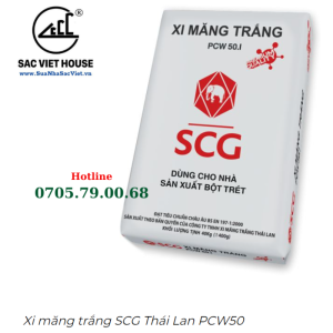 Xi Măng Trắng SCG PCW50I Premium - Liên hệ 0705.79.00.68