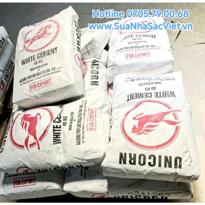 GIÁ XI MĂNG TRẮNG UNICORN Liên hệ 0705.79.00.68 Zalo
